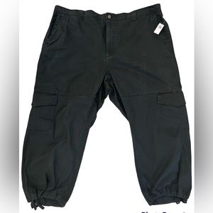 NWT Womens Old Navy Black Khaki Cargo Pants